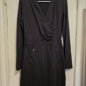 Athleta Black Long Sleeve Dress
